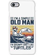 Turtles a simple old man turtle lovers Phone Case tile