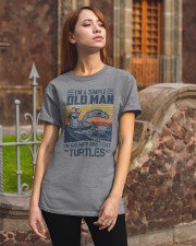 Turtles a simple old man turtle lovers Classic T-Shirt apparel-classic-tshirt-lifestyle-06