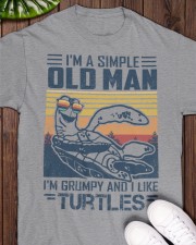 Turtles a simple old man turtle lovers Classic T-Shirt apparel-classic-tshirt-lifestyle-front-160