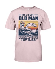 Turtles a simple old man turtle lovers Premium Fit Mens Tee tile
