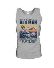Turtles a simple old man turtle lovers Unisex Tank tile