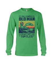 Turtles a simple old man turtle lovers Long Sleeve Tee tile