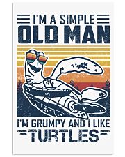 Turtles a simple old man turtle lovers Vertical Poster tile