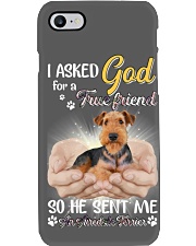 God send me a Airedale Terrier gift for you Phone Case tile