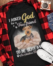 God send me a Airedale Terrier gift for you Classic T-Shirt apparel-classic-tshirt-lifestyle-front-163