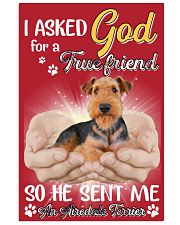 God send me a Airedale Terrier gift for you Vertical Poster tile