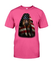 German shepherd special flag dog moms Classic T-Shirt tile
