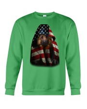 German shepherd special flag dog moms Crewneck Sweatshirt tile