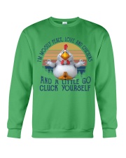Chicken a little go chicken lovers Crewneck Sweatshirt tile