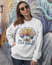 Chicken a little go chicken lovers Crewneck Sweatshirt lifestyle-unisex-sweatshirt-front-3