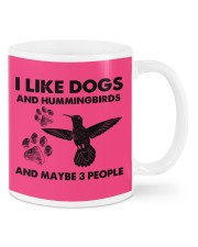 Hummingbird and dog three people bird lover Mugs tile