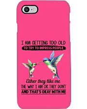 Hummingbird getting too old bird lover Phone Case tile