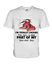 Dragon i am totally dragon lovers 251 V-Neck T-Shirt tile