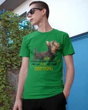 Yorkshire terrier if you are lucky dog mom Classic T-Shirt apparel-classic-tshirt-lifestyle-17