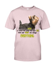 Yorkshire terrier if you are lucky dog mom Premium Fit Mens Tee tile