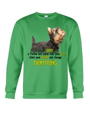 Yorkshire terrier if you are lucky dog mom Crewneck Sweatshirt tile