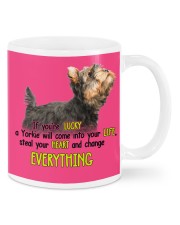 Yorkshire terrier if you are lucky dog mom Mugs tile