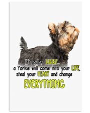 Yorkshire terrier if you are lucky dog mom Vertical Poster tile