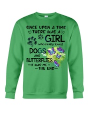 Butterfly dog it was me the end Crewneck Sweatshirt tile