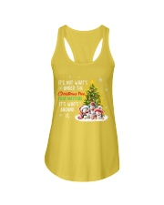 Penguin That matters it's who's around Christmas tree Ladies Flowy Tank tile
