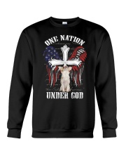 Chihuahua one nation under god dog mom Crewneck Sweatshirt front