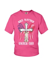 Chihuahua one nation under god dog mom Youth T-Shirt tile