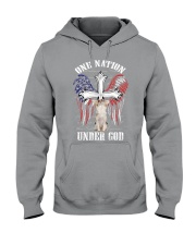 Chihuahua one nation under god dog mom Hooded Sweatshirt tile
