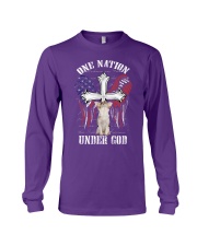 Chihuahua one nation under god dog mom Long Sleeve Tee tile