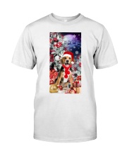 Beagle and Christmas gift box gift for dog lovers Classic T-Shirt tile
