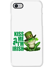 Frog kiss me i am irish frog lover Phone Case tile