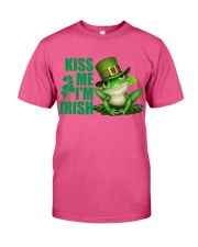 Frog kiss me i am irish frog lover Premium Fit Mens Tee tile