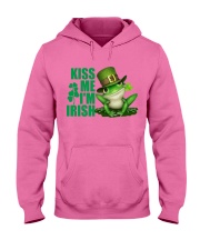 Frog kiss me i am irish frog lover Hooded Sweatshirt tile