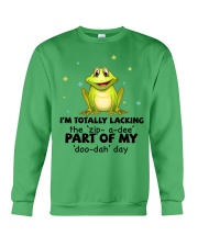 Frog i am totally frog lover Crewneck Sweatshirt tile
