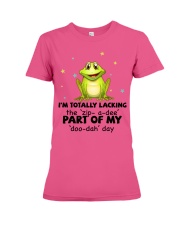 Frog i am totally frog lover Premium Fit Ladies Tee tile