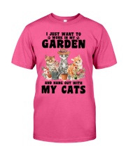 Cat work in my garden cat moms Classic T-Shirt tile