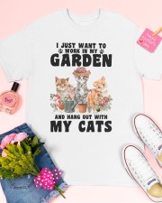 Cat work in my garden cat moms Classic T-Shirt apparel-classic-tshirt-lifestyle-front-185