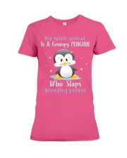 Penguin annoying people penguin lover Premium Fit Ladies Tee tile