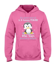 Penguin annoying people penguin lover Hooded Sweatshirt tile