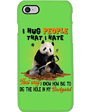 Panda I hug people that I hate Gift for you Phone Case tile
