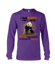 Panda I hug people that I hate Gift for you Long Sleeve Tee tile