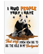 Panda I hug people that I hate Gift for you Vertical Poster tile