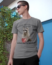 Raccoons And Coffee make me happy Gift for you Classic T-Shirt apparel-classic-tshirt-lifestyle-17