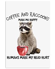 Raccoons And Coffee make me happy Gift for you Vertical Poster tile