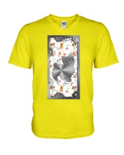 Yorkshire terrier cute icon yorkie lovers V-Neck T-Shirt tile