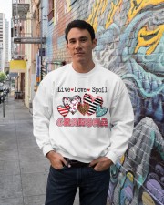Grandma live love spoil Crewneck Sweatshirt lifestyle-unisex-sweatshirt-front-2