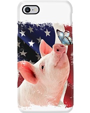 Pig butterfly on nose pig lovers Phone Case tile