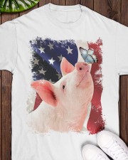 Pig butterfly on nose pig lovers Classic T-Shirt apparel-classic-tshirt-lifestyle-front-160