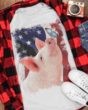 Pig butterfly on nose pig lovers Classic T-Shirt apparel-classic-tshirt-lifestyle-front-163