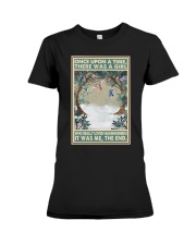 Hummingbird it was me bird lovers Premium Fit Ladies Tee tile