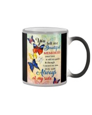 Butterfly always at my side insects bugs lover Color Changing Mug tile